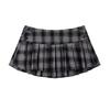 High-Waist Retro Plaid Pleated A-Line Mini Skirt: Trendy Spring/Summer Style
