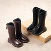 Neue Mädchenschuhe - Winter- und Herbststiefel - Kinder-Langstiefel - Gefütterte Stiefel