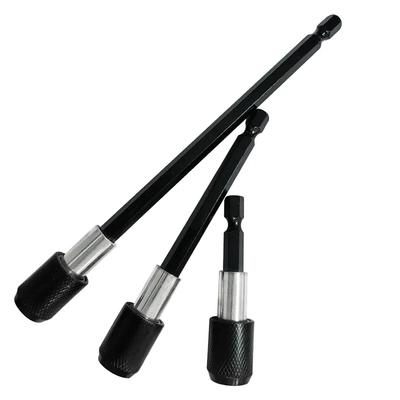 3 Peças Haste de Extensão Hexagonal de Liberação Rápida Autotravante Haste de Transferência Rápida para Furadeira/Parafusadeira Elétrica Ferramenta Haste de Extensão para Chave de Fenda