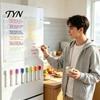 Magnetic Memo Pad for Kitchen Acrylic Planning Board, Dry Erase Notepad Board Fridge, Erasable Writing with Markers Clear Monthly Weekly Daily