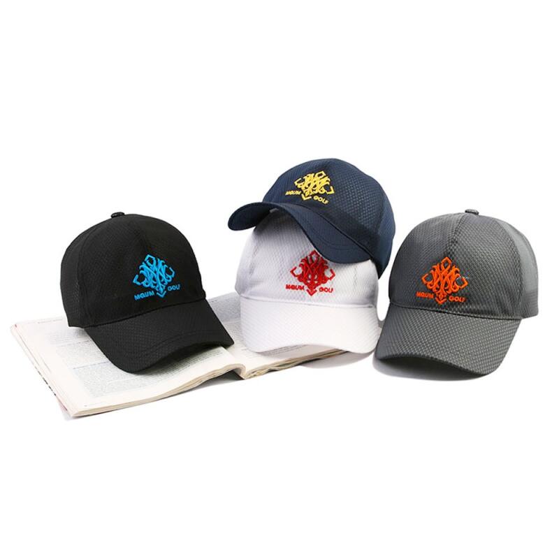 Oversized mesh sports golf hat ball cap black