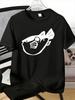 Unisexs Tee Minimalist White Puffer Fish Pattern Print Cotton Short Sleeve Male Casual Streetwear Outdoor Daily Basic Fashion Top