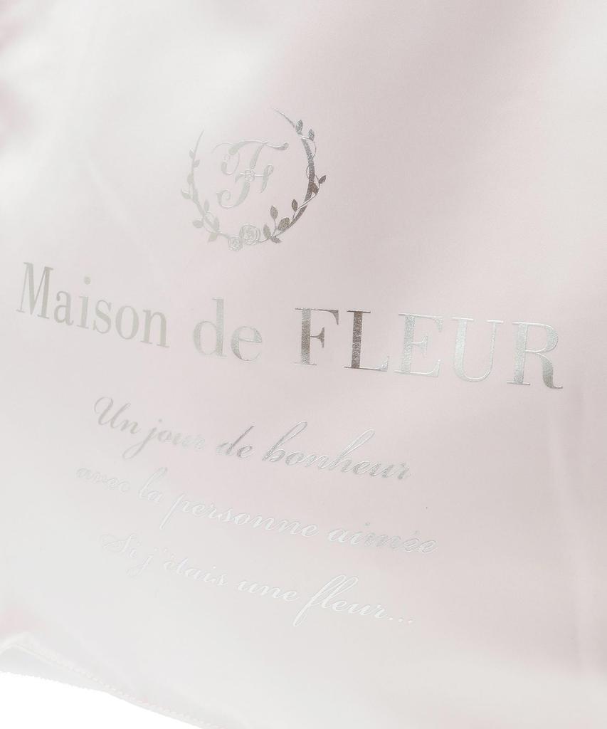 Sac Cabas Carré à Volants en Satin Maison de Fleur pour Femme, Noir, 08000881100