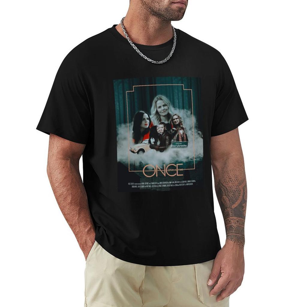 Once Upon A Time Poster TShirt Basic Short Sleeve TShirt for Unisex