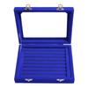 Folulus Women 7 Slot Velvet Jewelry Box Jewelry Organizer Display Tray Storage Box Rings Earrings Necklace Storage