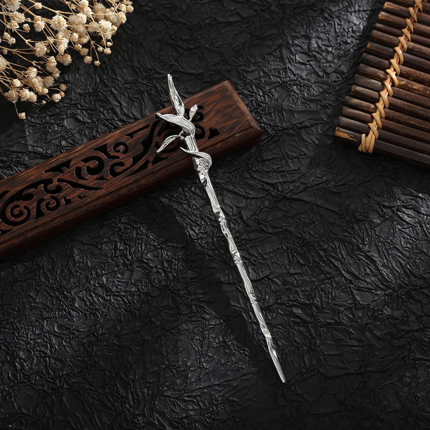 

Креативные заколки для волос в форме бамбуковой ветви, винтажные палочки для волос в китайском стиле, панк-зажим для волос, женская модная заколка, аксессуары для волос