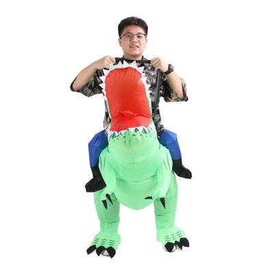 Inflatable Dinosaur Costume Assorted Color Versatile Polyester Adult Blow Up Dinosaur Costume for Co