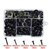 195pcs Universal Motorcycle Fairing Bolts Kit Windscreen Screws Windshield Bolts Fairing Mountings Fastener Clips Screw M5 M6