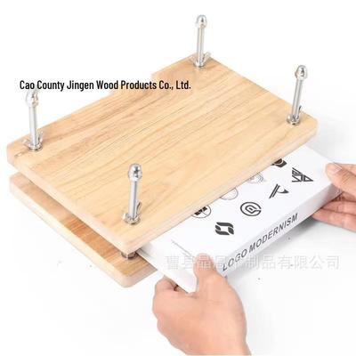 Wooden Bookbinding Kit: Beginner's Set for Ancient Book Restoration and Paper Pressing