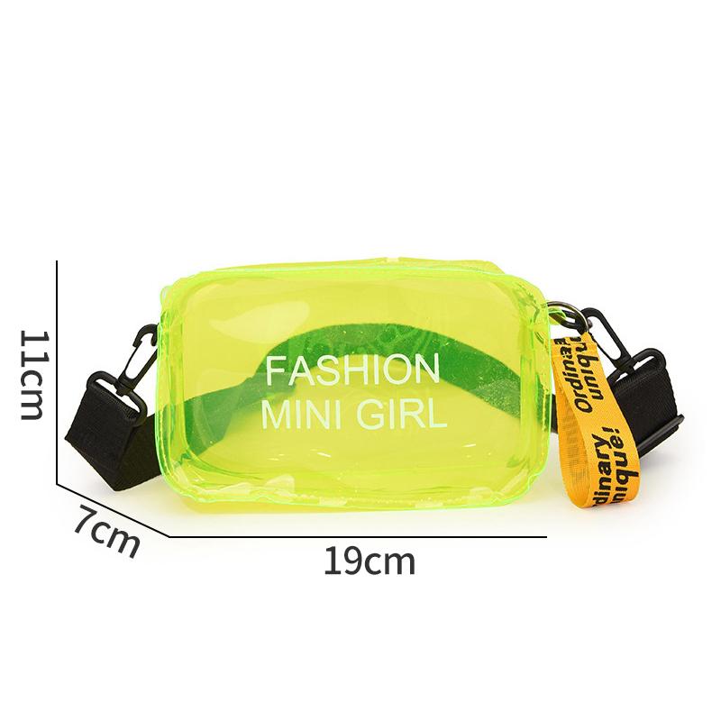 Waterproof Crossbody Bag Clear Storage Bags Outdoor Travel Makeup Bag Cosmetics Pouch The Water-Sprinkling Festival Set