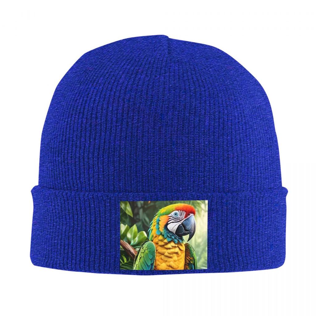 Cute Macaw Parrots Warm Knitted Cap Winter Knit Bonnet Hat Skullies Beanies Hip Hop Caps for Unisex