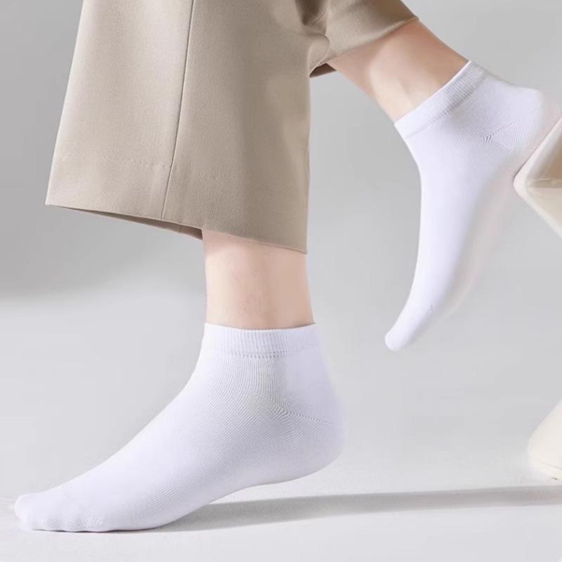Zhuji Unisex Odor-Resistant Sweat-Absorbent Mid-Calf Cotton Socks for Spring to Autumn