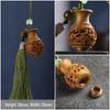 Green Sandalwood Pixiu Lotus Mountain Pendant Keychain Ornament