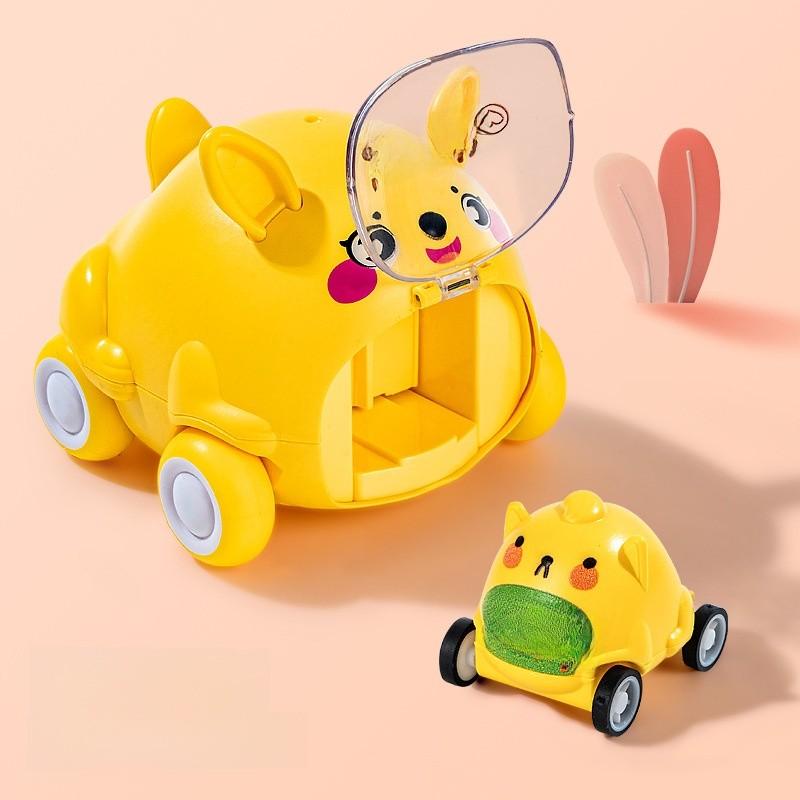 Animal Inertia Toy Car For Kids With Plastic Material And Interactive Play