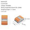 10pcs Mini Mini Quick Wire Connector PCT-221/222/223/224/225 Universal Compact Electric Push-in Connectors Quick Terminal Block