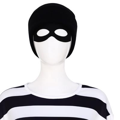 Halloween Dieb Sechsteiliges Langarm Gestreiftes Kostüm Drag Ball Bühnenauftritt Kostüm