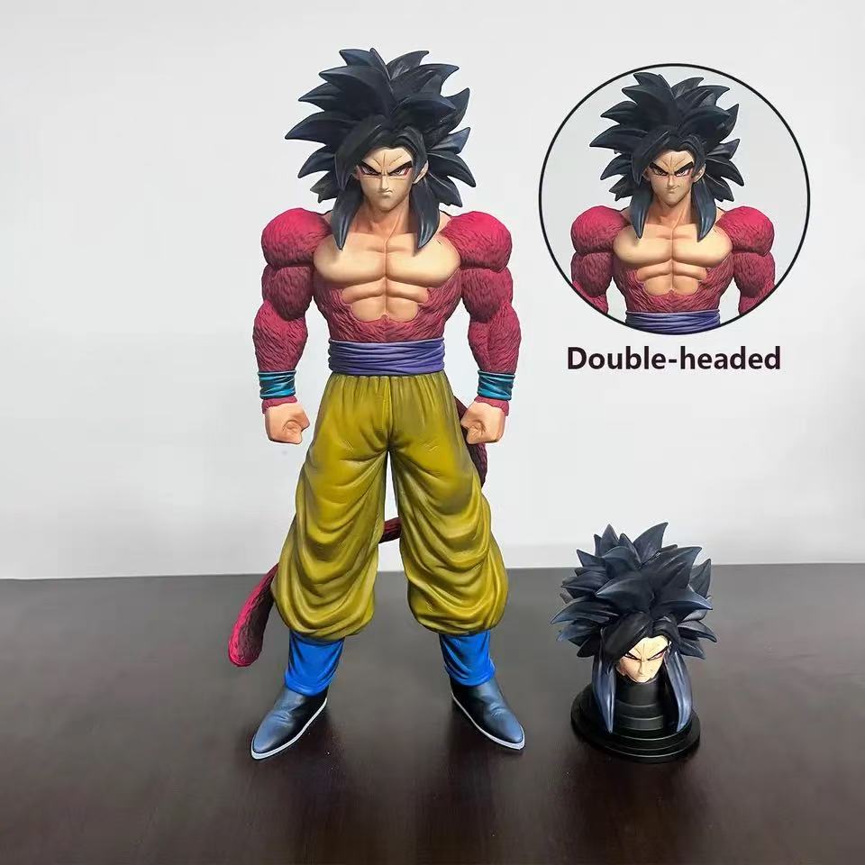 Dragon Ball Z Ssj4 Goku Figure Replace Head Super Saiyan 4 Goku Action Figures Collection Mode Toys Gifts