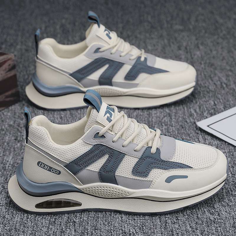 Summer men's shoes 2025 new versatile men's breathable mesh running sneakers trendy casual dad shoes