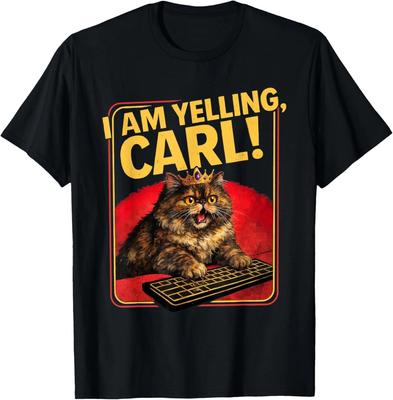 Sto urlando, Carl! Maglietta Divertente Gatto Ciambella