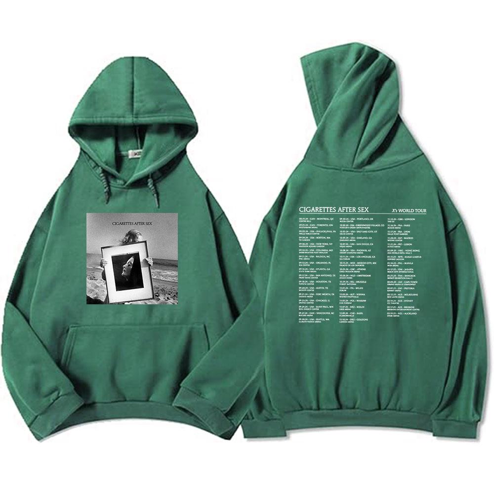 World Tour Cigarettes After Sex Hoodies Winter Men Women Heavy Mental Sweatshirts Long Sleeve Graphic Print Sudaderas