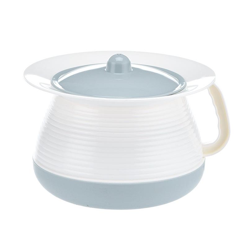 

Пластиковый детский туалетный горшок, Утолщенная плевательница с ручкой и крышкой, Детский писсуар, Плевательница для пожилых людей синий