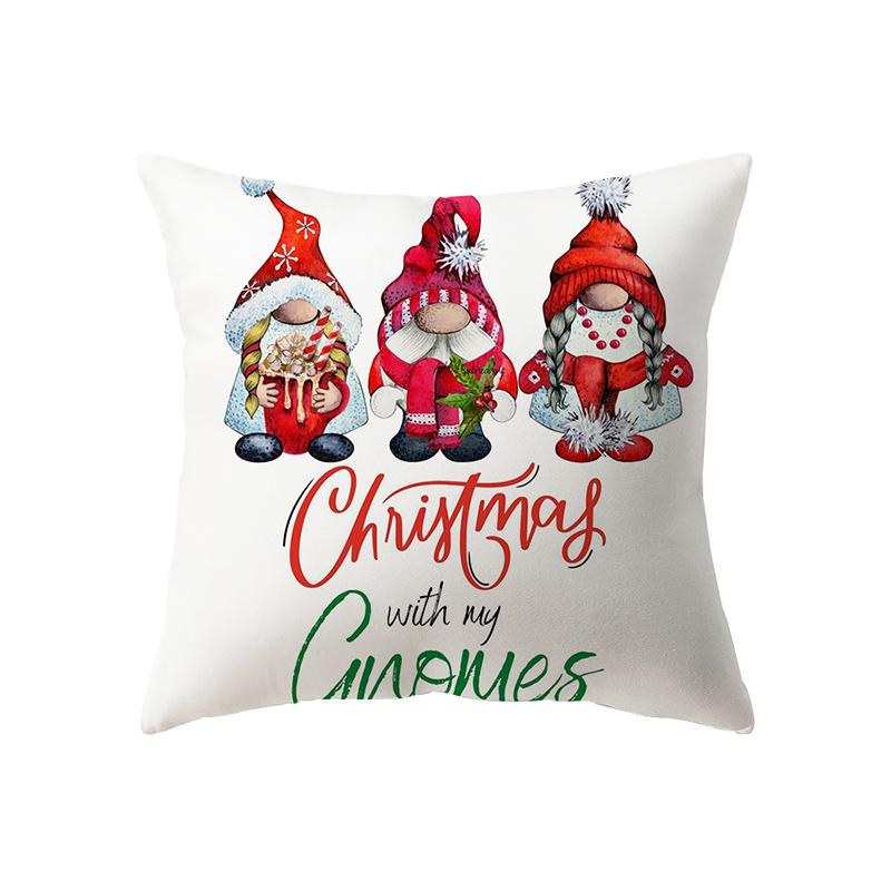 Christmas Theme Christmas Tree Decoration Pattern Cushion Cover Home Living Room Sofa Decoration Pillow Pillow Cover