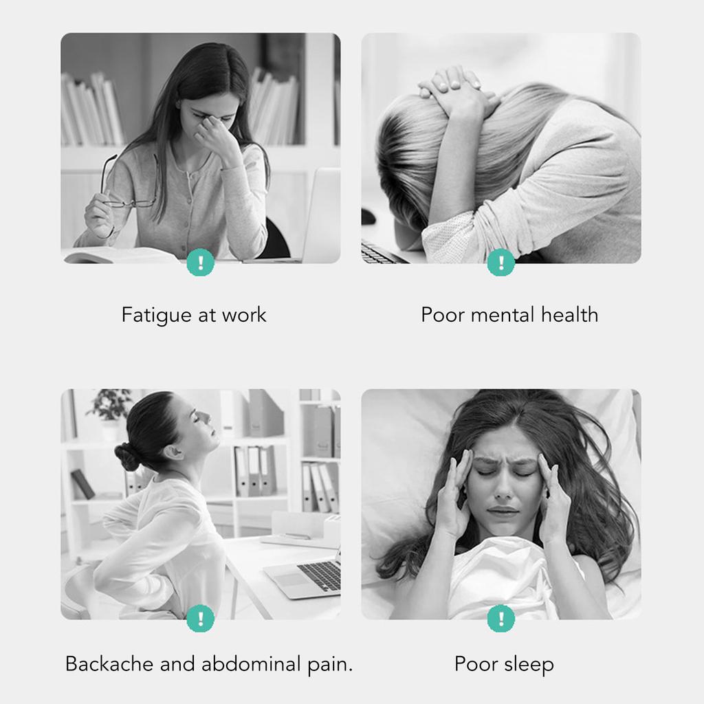 Electrical Heat Belt Quick Heating Long Lasting Temperature Lock 5 Massage Modes Adjustable Menstrual Heating Pad for Back Pain Relief Menstrual