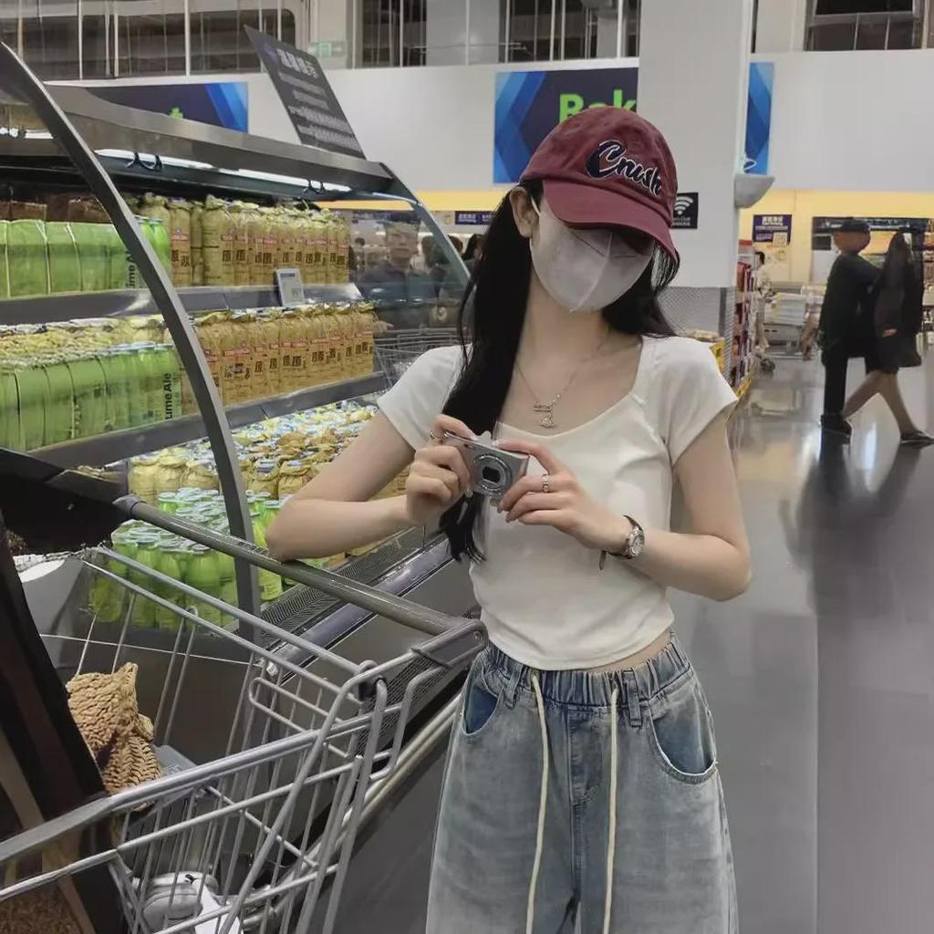 Women's Slim Short-Sleeve T-Shirt: 2024 New Elegant Summer Casual Top