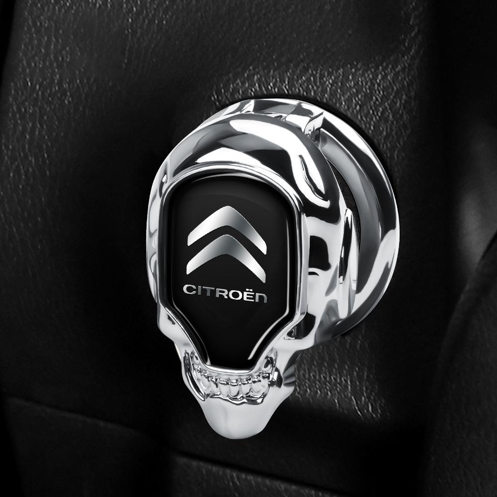 VYTR5 Car Engine Start Button Cover Ring Interior Accessories For Citroen Aircross C4 C3 C5 C1 C2 Berlingo Celysee Cactus Picasso Saxo