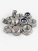 304 Stainless Steel Nut Set: Hex, Flange Lock, Wing, Cap, and Screw Nuts
