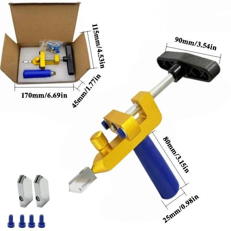 2 In 1 Glass Ceramic Tile Cutter With Wheel Diamond Roller Cutter Cutting Machine Opener Breaker Tools Accessories