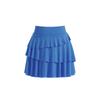 Women's Fake Two Skirts Spring Summer High Waist Pleated Fashion Anti-slip Skirt