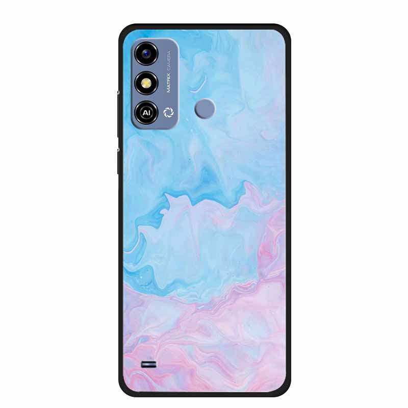 Soft Silicone Cover For ZTE Blade A53 / A53Pro / A53Plus Case Marble TPU Black Protector Case for ZTE Blade A53 Plus Cover Funda