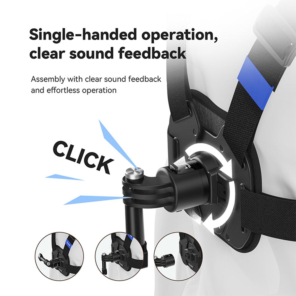 Universal Action Camera Accessories Adjustable Chest Strap for DJI OSMO POCKET 3