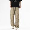 Mountain outdoor men's summer overalls straight wide-leg pants casual versatile loose trousers men