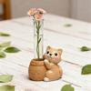 Rabbit Panda Shaped Silicone Craft Mold For Water Propagation Vases Includes Acrylic Test Tubes Reusable Gardening Tool