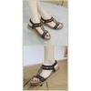 2026 Summer Shoes Women Bohemia Style Sandals Summer Holiday Flat Fashion Brand Ladies Sandals Black Gold Plus Size 42