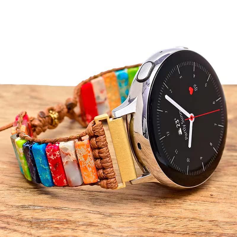 22mm 20mm Geflochtenes Nylonarmband für Samsung Galaxy Watch 7 6 5 4 Huawei Watch GT5-4-3-2 Pro Böhmisches Armband Amazfit GTR/GTS Band