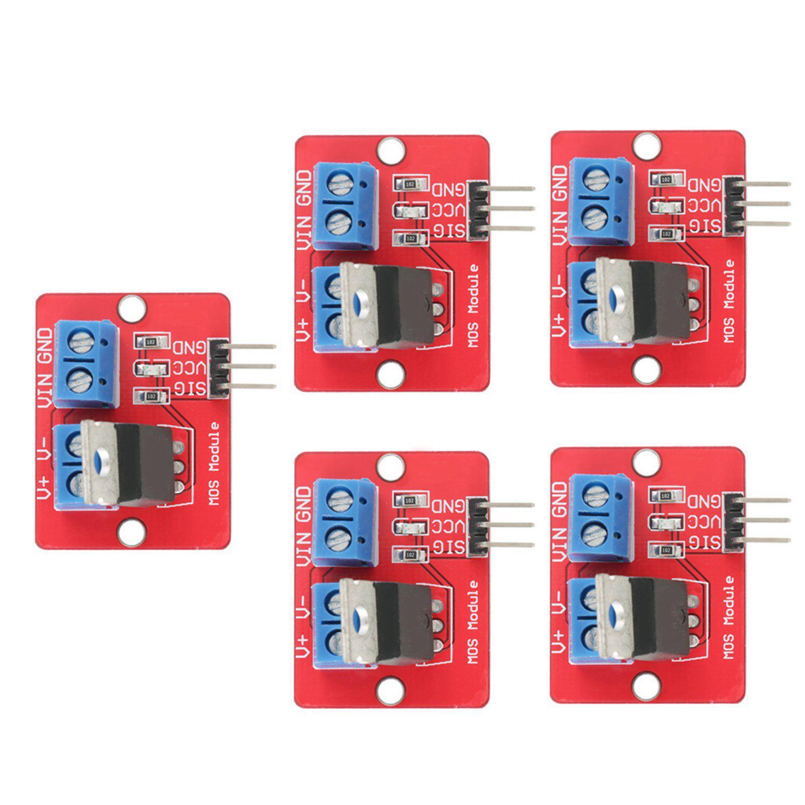 

5pcs 3.3V 5V MOSFET Driver Modules PWM Output Driving Boards Output 0‑24V