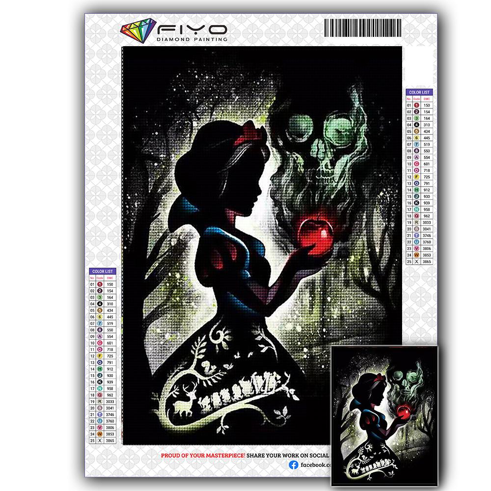 5D Diamond Embroidery Fairy Tale Full Square Diamond Painting Cartoon Diamond Mosaic Sunset Picture of Rhinestone Home Decor