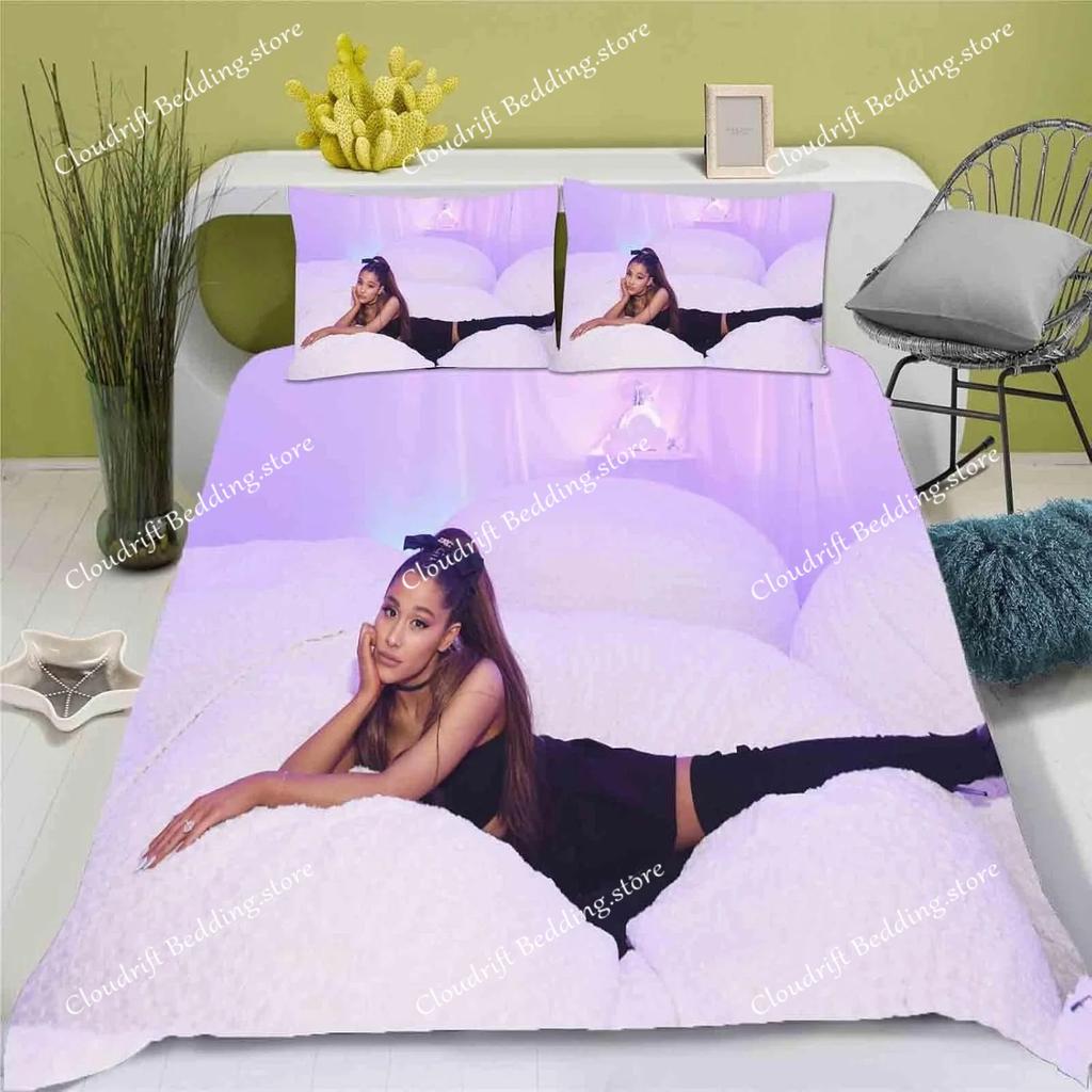 Singer Ariana grande Duvet Cover Pillowcase Bedding Set Adult Girls Bedroom Decoration Girl Gift Single Twin King Size