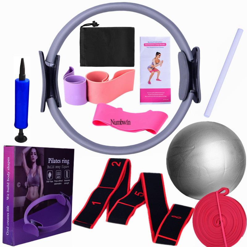 Numbwin 12-Piece Yoga & Pilates Elastic Band Set