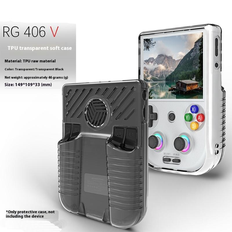 1Pcs Anti-Scratch Anti-Fall Storage Cover Case For  Rg406V Tpu Case Transparent Console Protective Cover