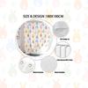 Easter Shower Curtain Happy Easter Cute Rabbit Floral Bathroom Decor Set, Colorful Rainbow Easter Bunny Cloth Fabric Bathroom