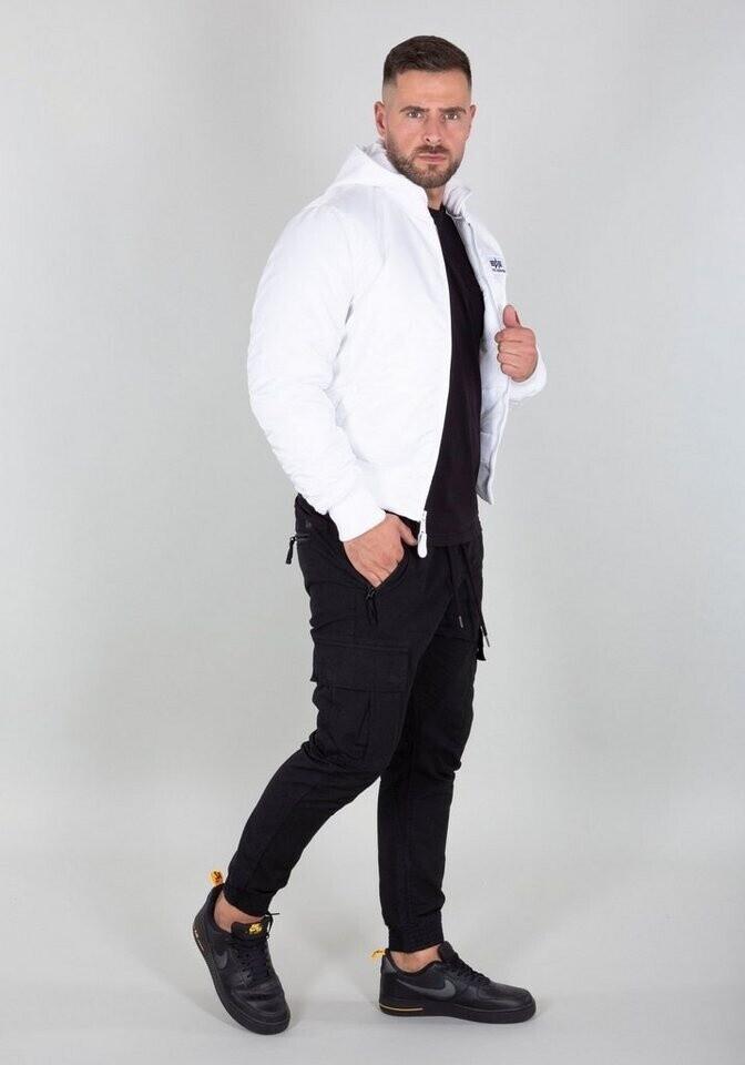 Зимняя куртка Alpha Industries MA-1 ZH Back Print (128113) белый/черный принт