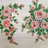 Flower Embroidered Applique Fade Resistant Sewing On Polyester Patches For Shirt Jackets Dress Cheongsam Decoration