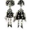 Les Trésors De Lily [G7759] - Black 'Capucines' Designer Earrings