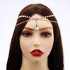 Crystal Forehead Chain Water Drop Rhinestone Fashion Romantic Headband Headwear Decoration Women Party Girls Present