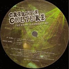 

12inch Record TRIPLE B - The Right To Party EP CC001 Creative Cultur 2007 UK Dance & Electronica Used