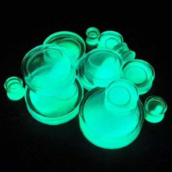 Luminous Ear Expander Tunnel Plug Stretcher Women Anti Allergy Acrylic Jewelry